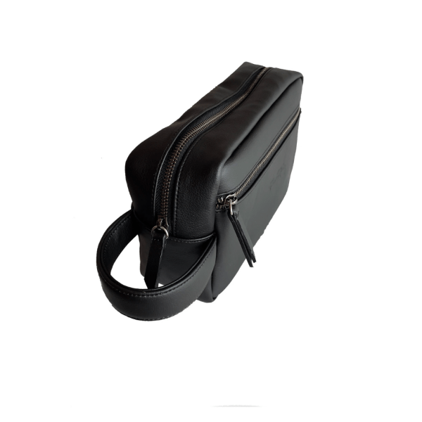 Dacarys Travel Briefcase Made with Vegan Cactus Leather- Black Color